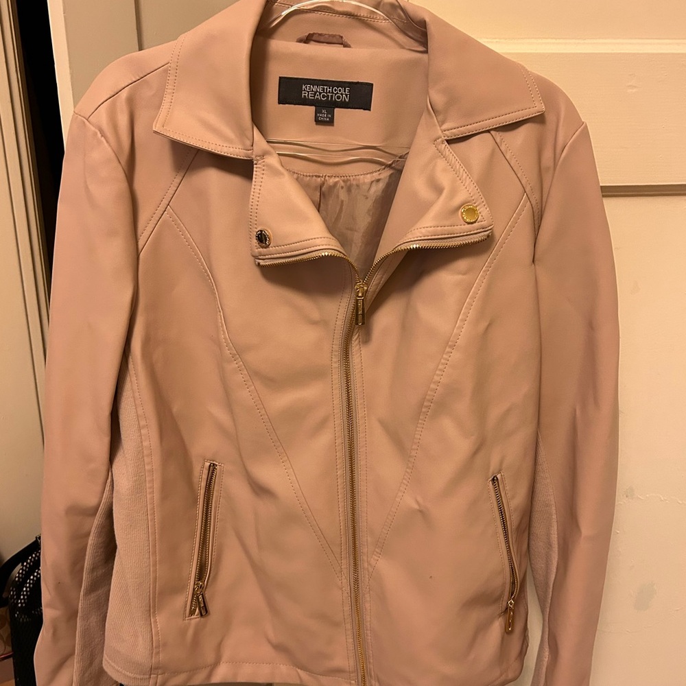 Kenneth Cole Reaction Women's Tan Leather Jacket